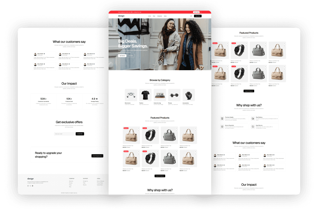 Design - React JS Ecommerce Template