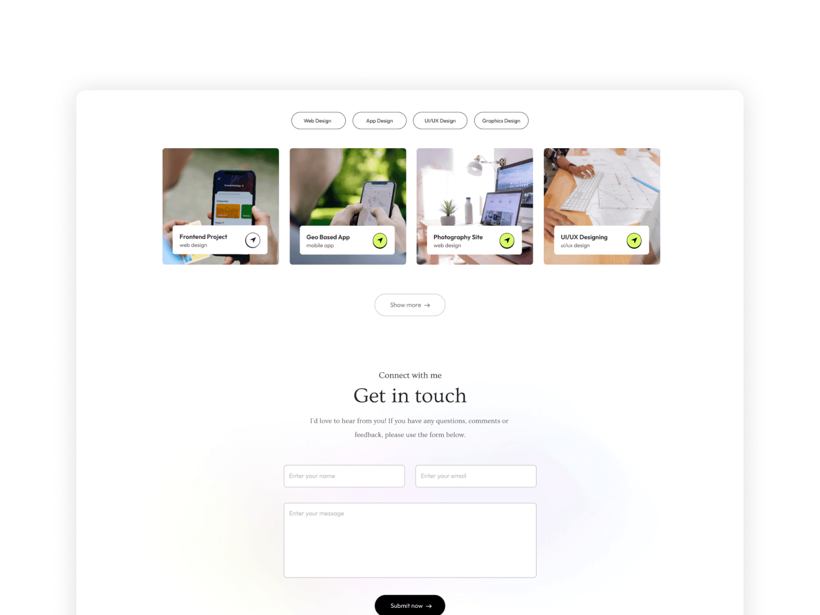 Eliana - Next.js Portfolio Website Template Screenshot 3